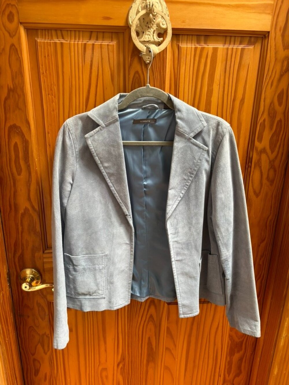 Liz Claiborne Suede Baby Blue Jacket